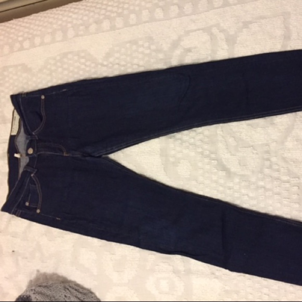 rag & bone dark high rise skinny jeans size 28